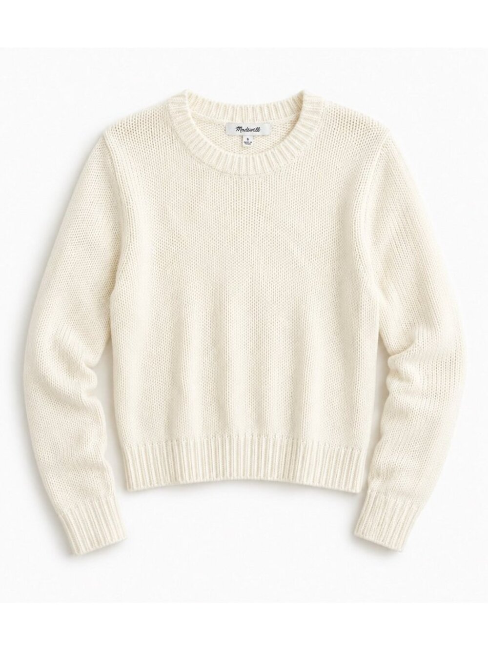 Madewell 100% Cotton Chunky Knit Sweater Small